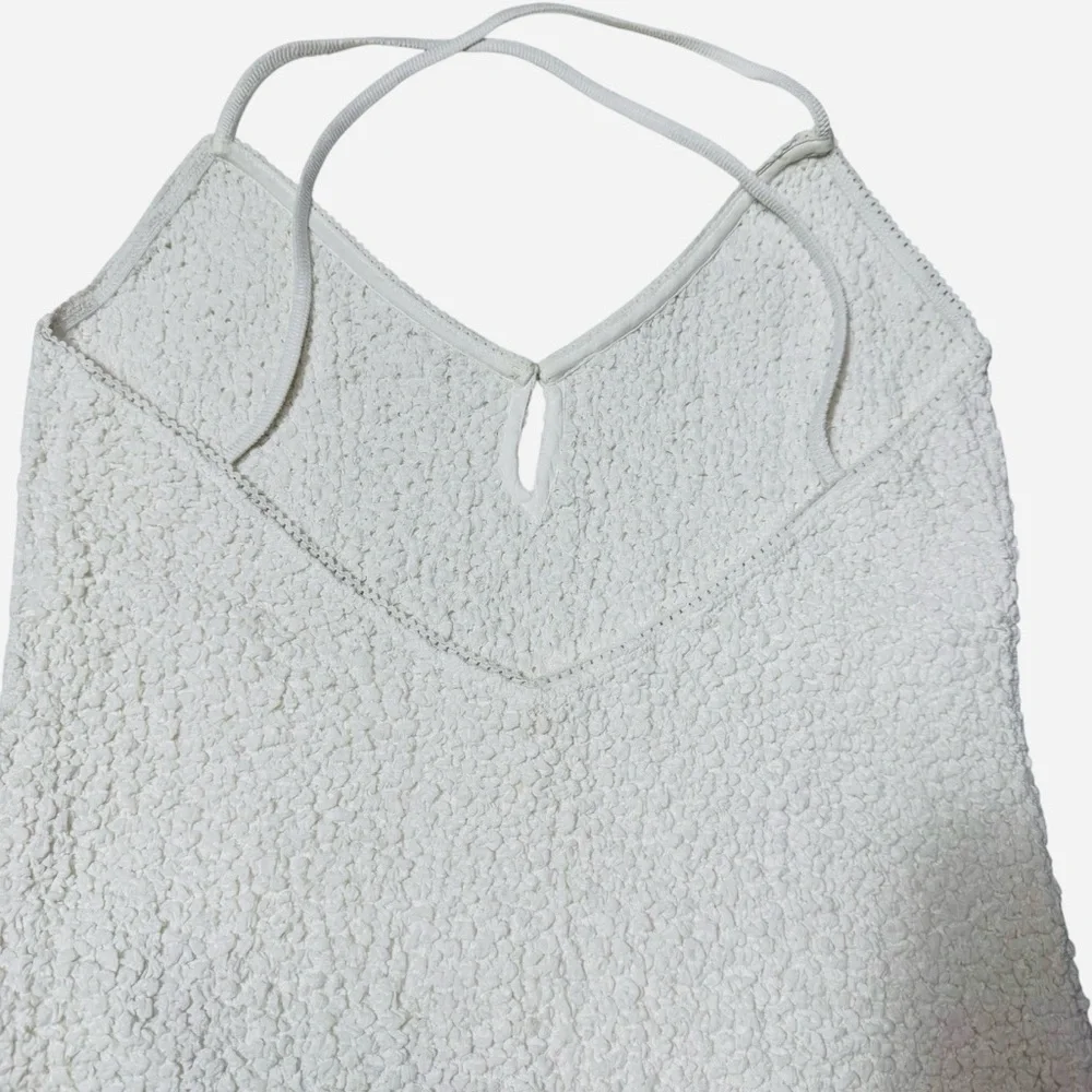 NWT New Free People Seaside Marshmallow White Bodysuit Size M